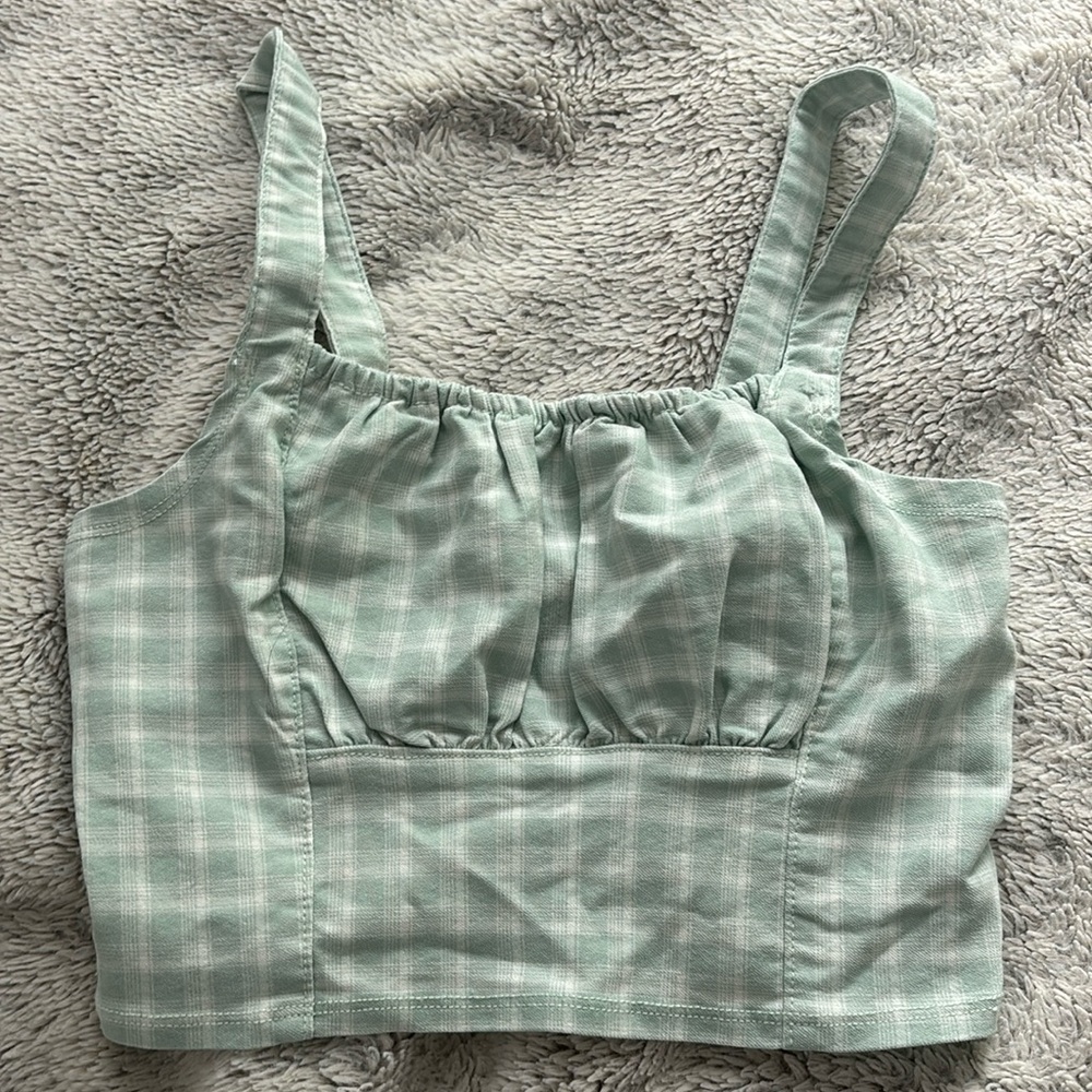 Hollister Adjustable Tank Top Small Country Plaid